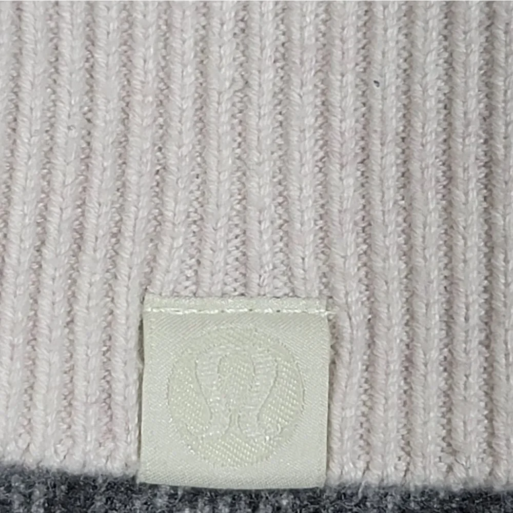 Lululemon Engineered Warmth 1/2 Zip Men’s Large Beige Knit Golf Sweater Pullover
